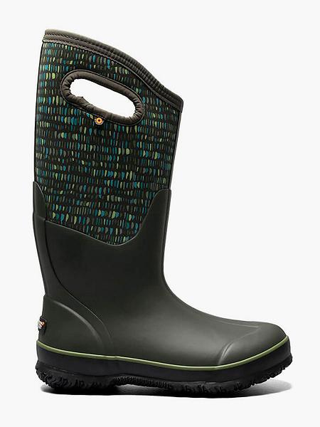 BOGS Boots Deutschland - Classic Tall Twinkle Winterstiefel Damen DunkelGrün Multi DE90157